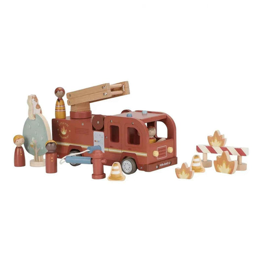 Camion dei Pompieri Grande Legno Little Dutch - 4 Personaggi 2+