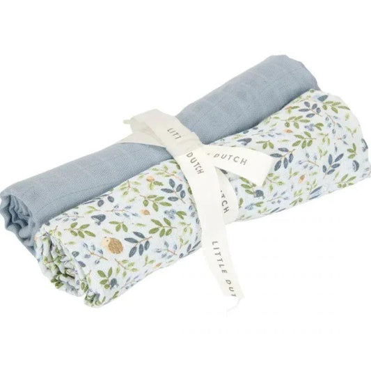 Set mussola 70 x 70 cm 2 pezzi - Forest Friends - Munakids