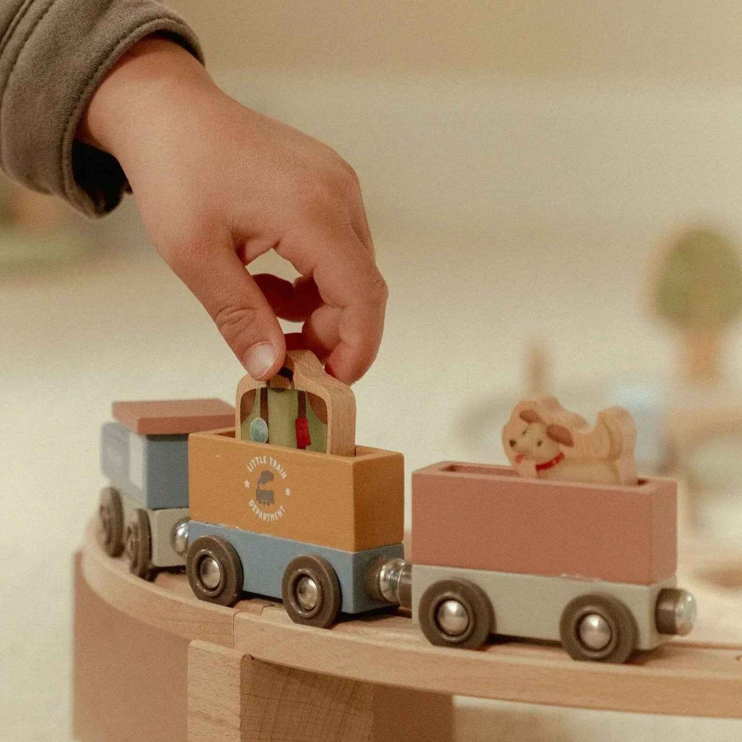 Set Treno 113 Pezzi Legno FSC Little Dutch - Gioco Completo 3+