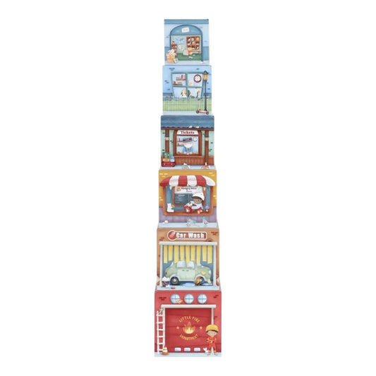 Torre impilabile e 6 auto FSC - Munakids