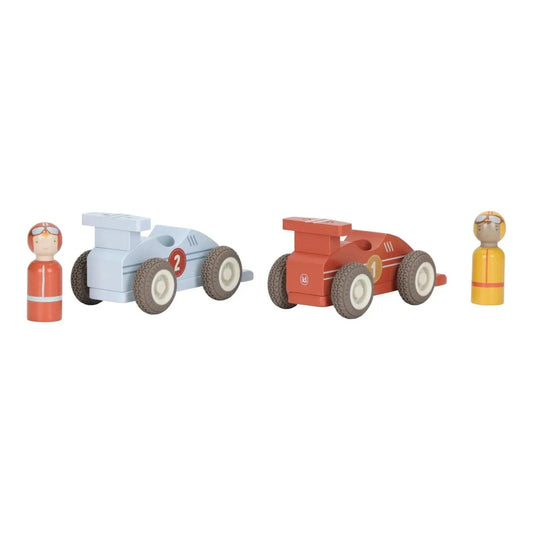 Set 2 Macchinine da Corsa a Retrocarica in Legno FSC - Munakids