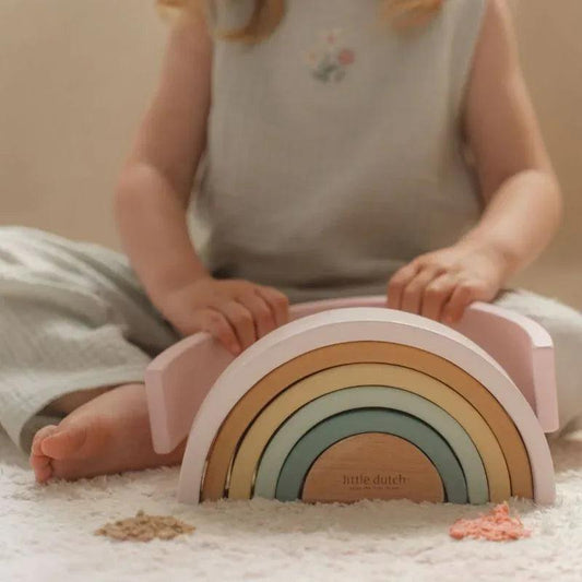 Arcobaleno in legno - Rosa - Munakids