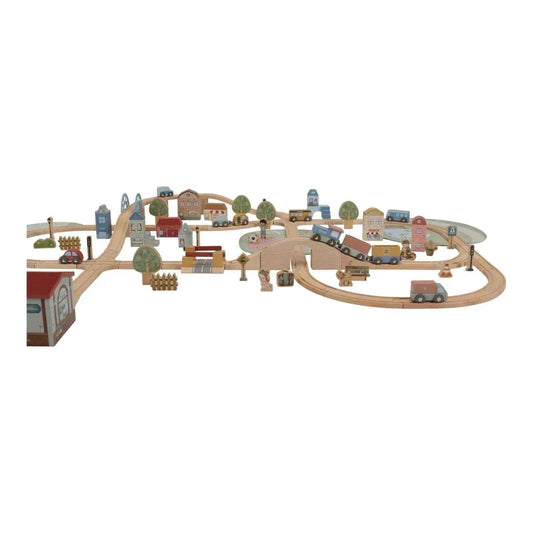 Set Treno 113 Pezzi Legno FSC Little Dutch - Gioco Completo 3+