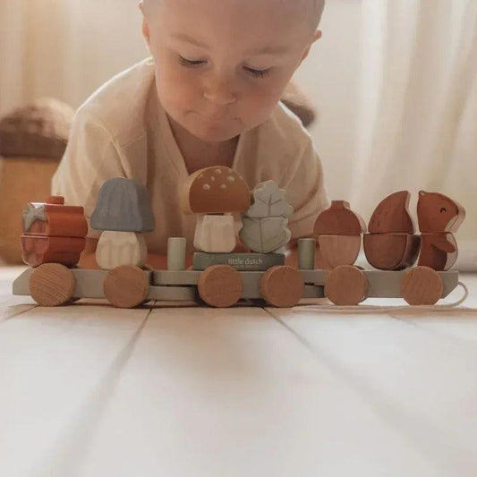 Trenino con costruzioni scoiattolo - Munakids