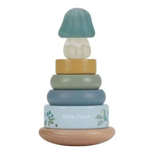Set "Primi Equilibri" Forest Friends - Anelli Impilabili + Roller LIttle Dutch - 18+ mesi