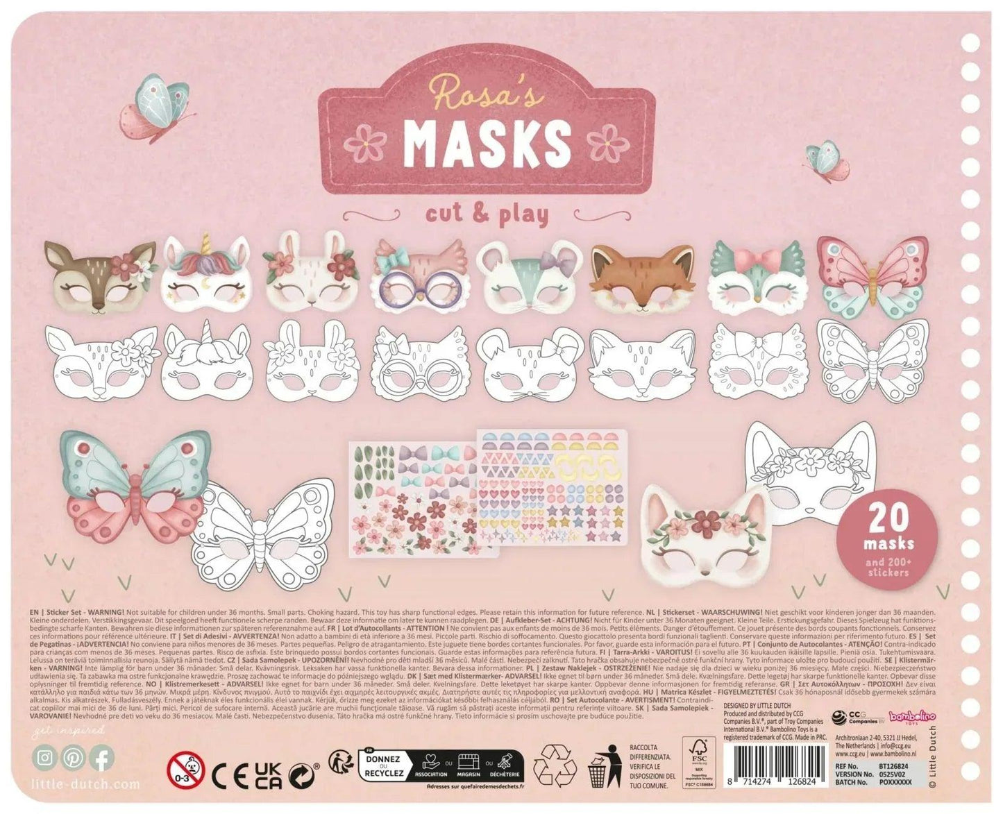 Libro con forbici Rosa - Munakids