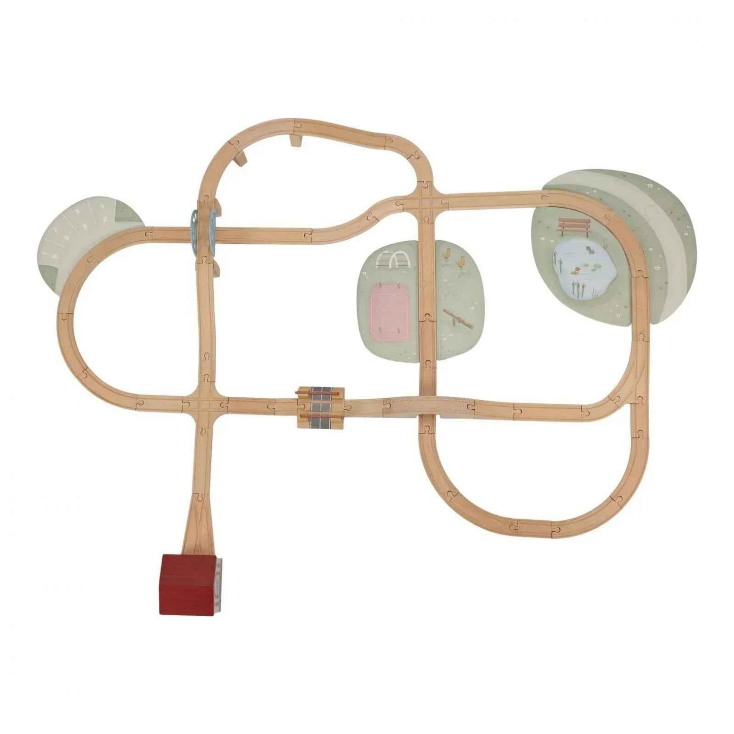 Set Treno 113 Pezzi Legno FSC Little Dutch - Gioco Completo 3+