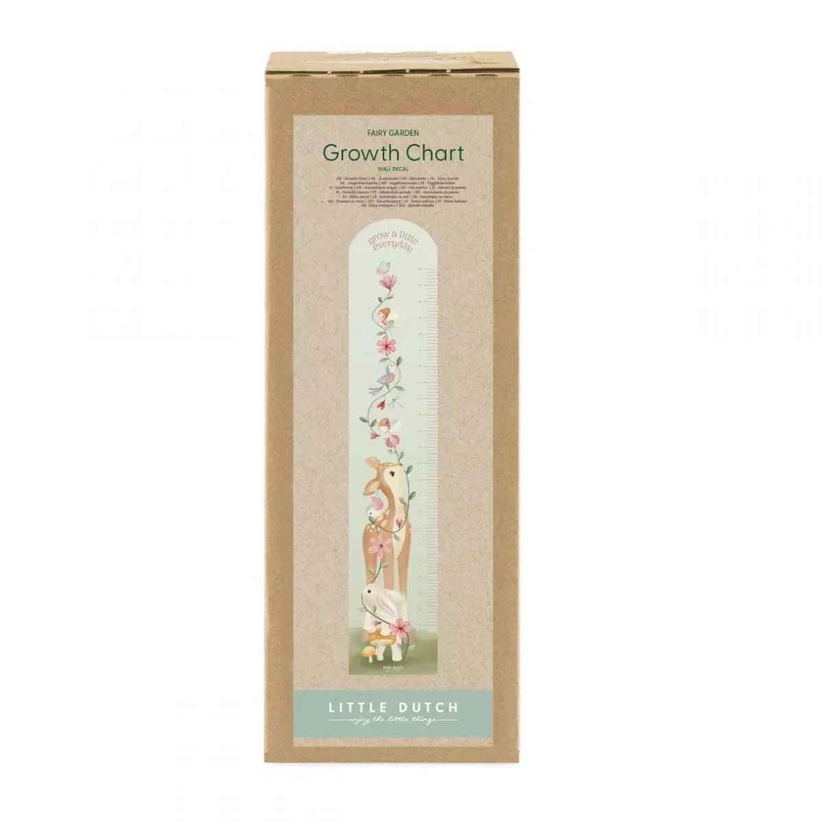 Kit Ricordo Crescita – Metro Fairy Garden e Ghirlanda Rosa Little Dutch – 0+