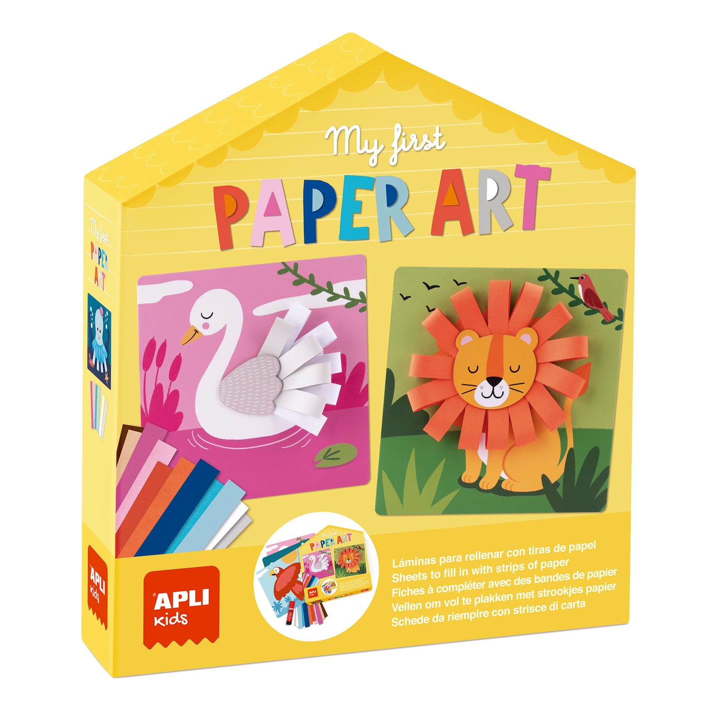 My First Paper Art APLI KIDS - Collage Carta Bambini 3+ Anni