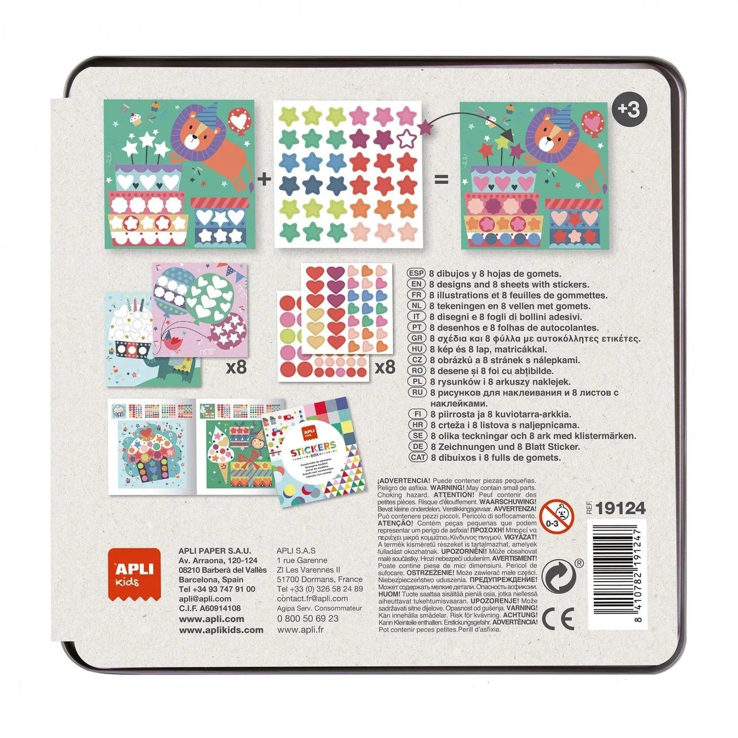 BOX STICKERS GAME PARTY - Munakids