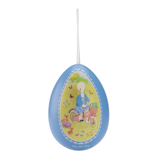 Uovo blu metallo La Grande Famille