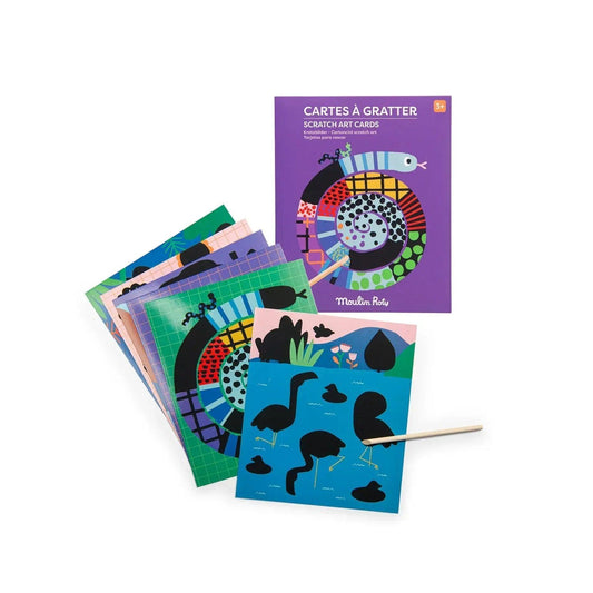 Carte da grattare scratch art Les Toupitis - Munakids