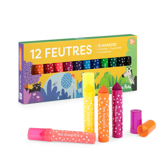 12 pennarelli punta conica Les Toupitis - Munakids