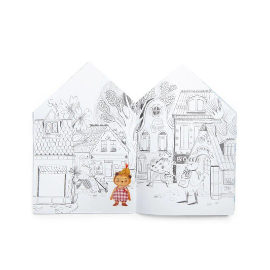 Quaderno da colorare con 150 adesivi Les Minouchkas - Munakids