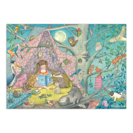 Puzzle d'Osservazione La Capanna Segreta 100 Pezzi Les Rosalies Moulin Roty - Bambini 5+ Anni