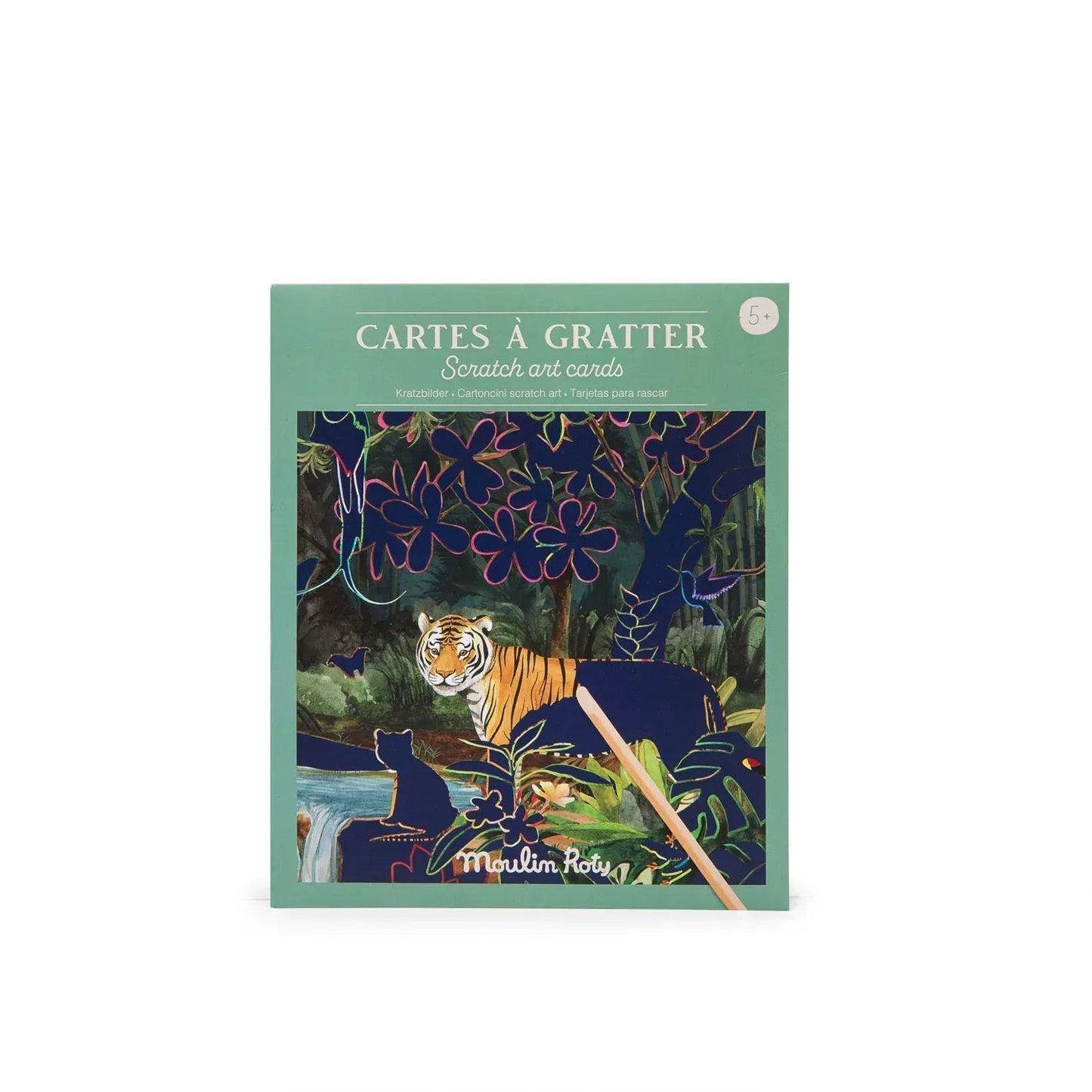 Carte da grattare scratch art Tout autour du monde - Munakids