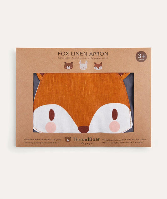 Grembiule in Lino Volpe ThreadBear - Grembiule Bambini 3-6 Anni - Munakids