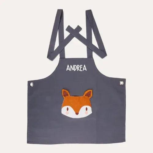 Grembiule in Lino Volpe ThreadBear - Grembiule Bambini 3-6 Anni - Munakids