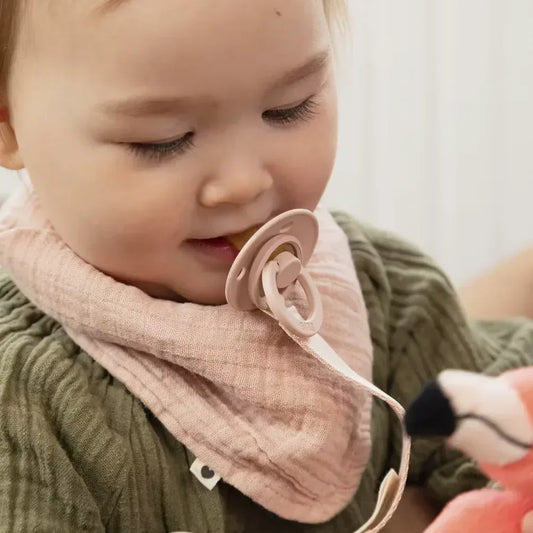 Bandana Bib Rosa BIBS - Bavetta Neonato Cotone Organico 0+