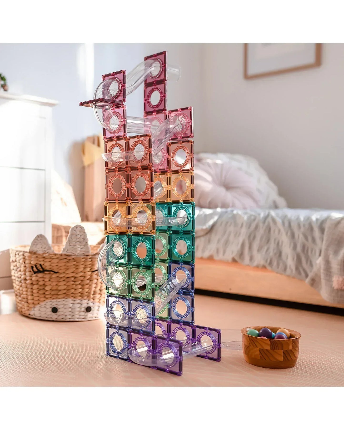 Connetix Tessere magnetiche - 106 Pezzi- Pastello - Munakids