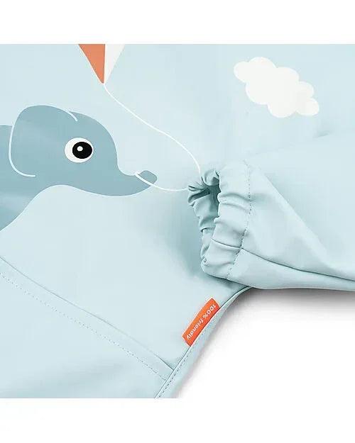 Bavaglio a Maniche Lunghe Impermeabile con Tasca - Elphee - Blu - Certificato Oeko-Tex - Munakids