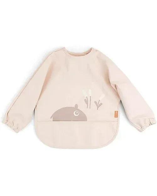 Bavaglio a Maniche Lunghe Impermeabile con Tasca - Ozzo - Cipria - Certificato Oeko-Tex - Munakids