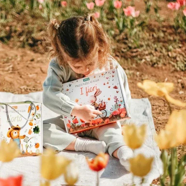 Magico puzzle ad acqua - I Fiori - Munakids