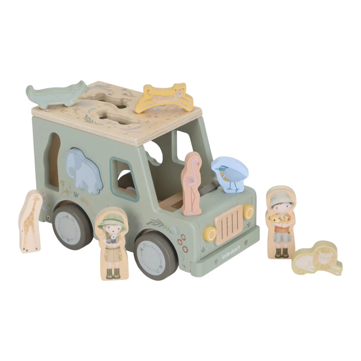 Little Dutch Jeep con incastro forme Safari Friends