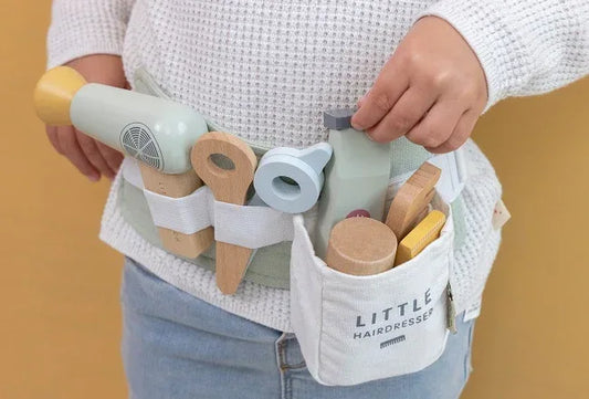 Set Parrucchiere in Legno FSC con Accessori e Cintura - Munakids