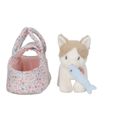 Peluche gatto Marley con trasportino