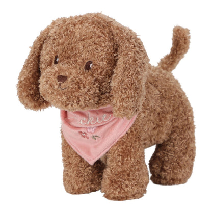 Peluche cane Jackie con trasportino