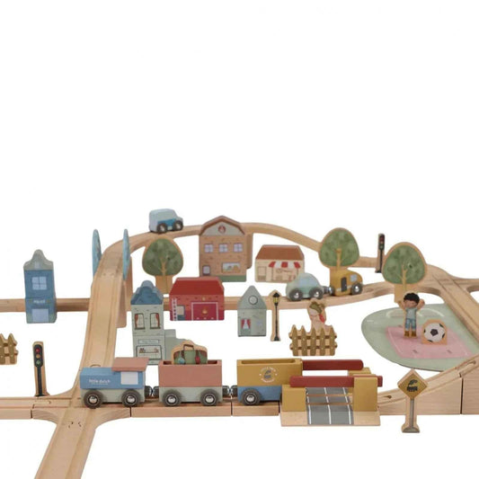 Set Treno 113 Pezzi Legno FSC Little Dutch - Gioco Completo 3+