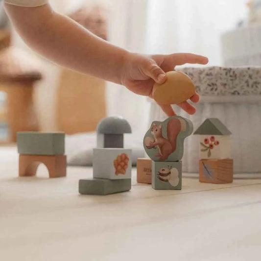 Set "Mani e Mente" Forest Garden – Cubetti e Pittura a Dita Little Dutch – 24+ mesi