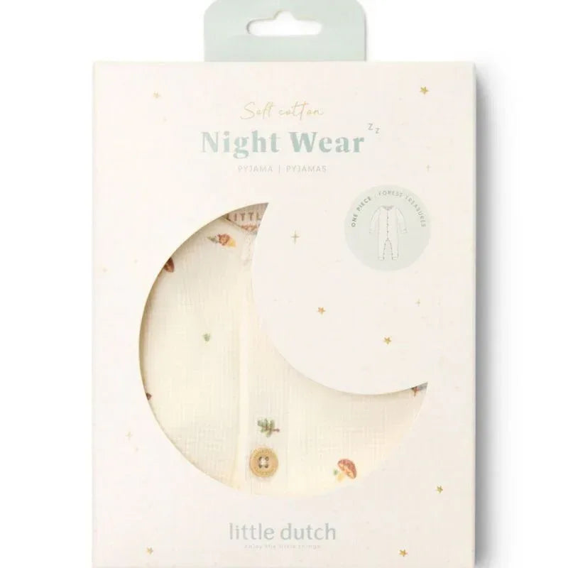 Pigiama intero bottoni Forest Treasures - Munakids