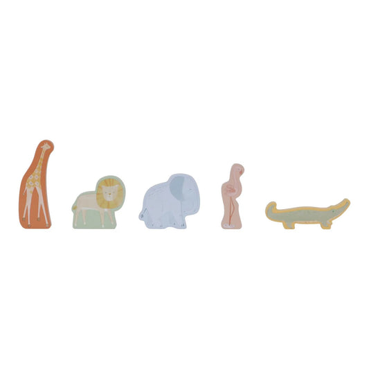Little Dutch Set trenino in legno Safari Friends