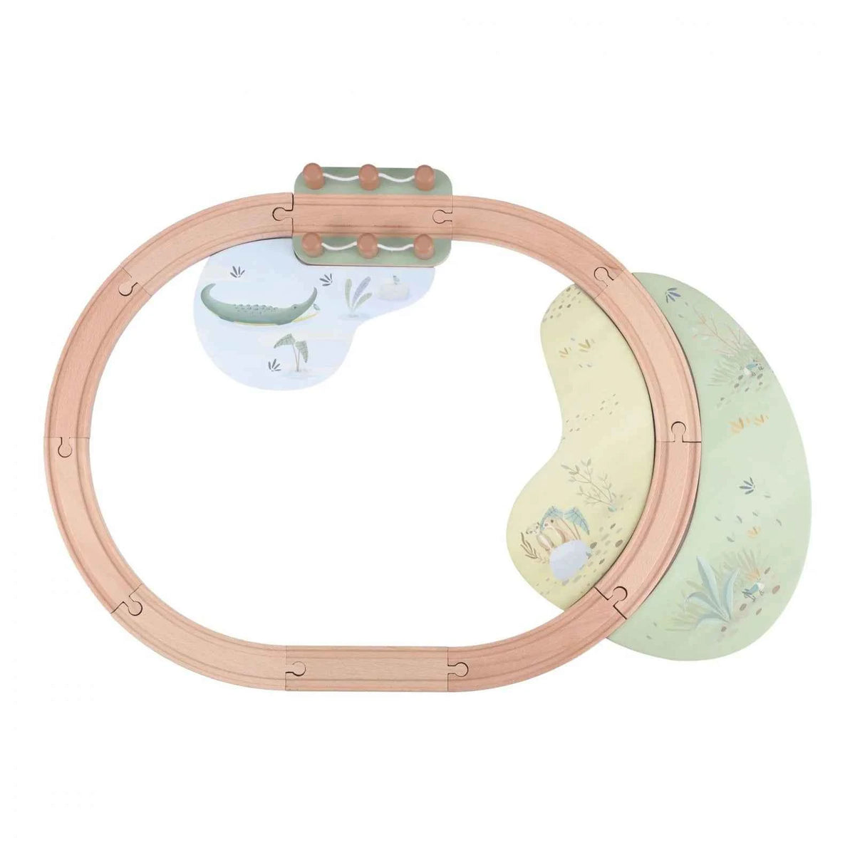 Set Trenino in Legno Safari Friends Little Dutch - 18+ Mesi