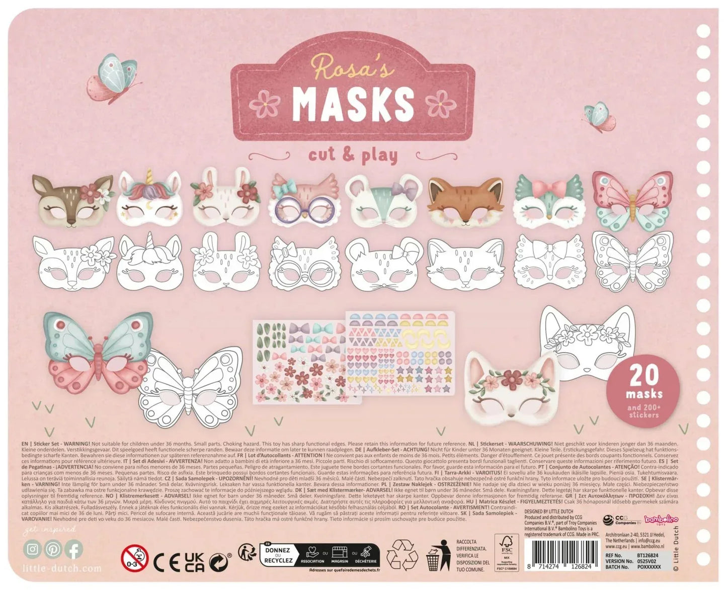 Libro con forbici Rosa - Munakids