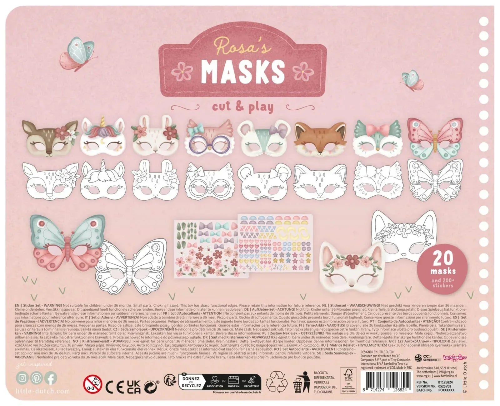 Libro con forbici Rosa - Munakids