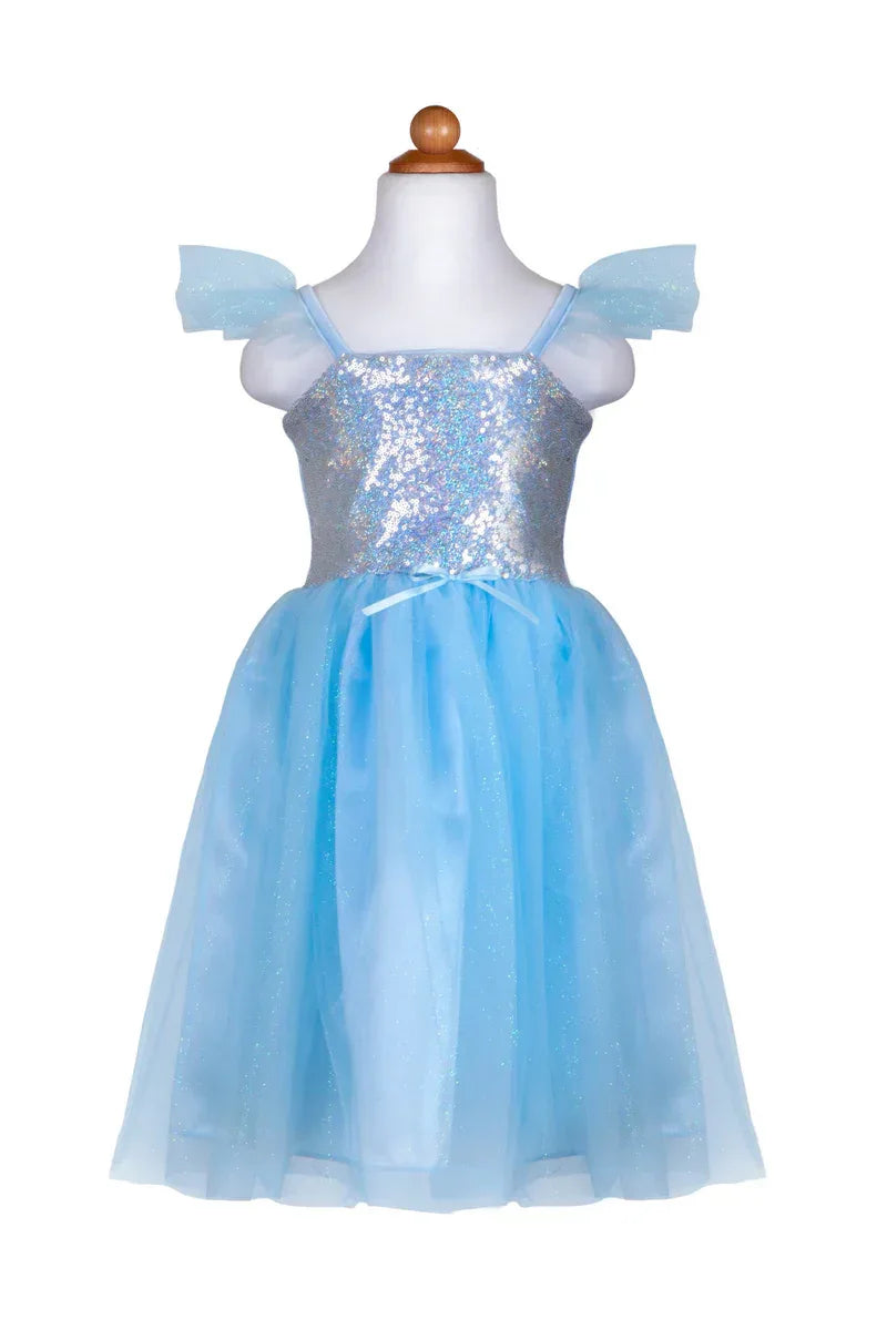 Abito da principessa con paillettes, blu - Munakids