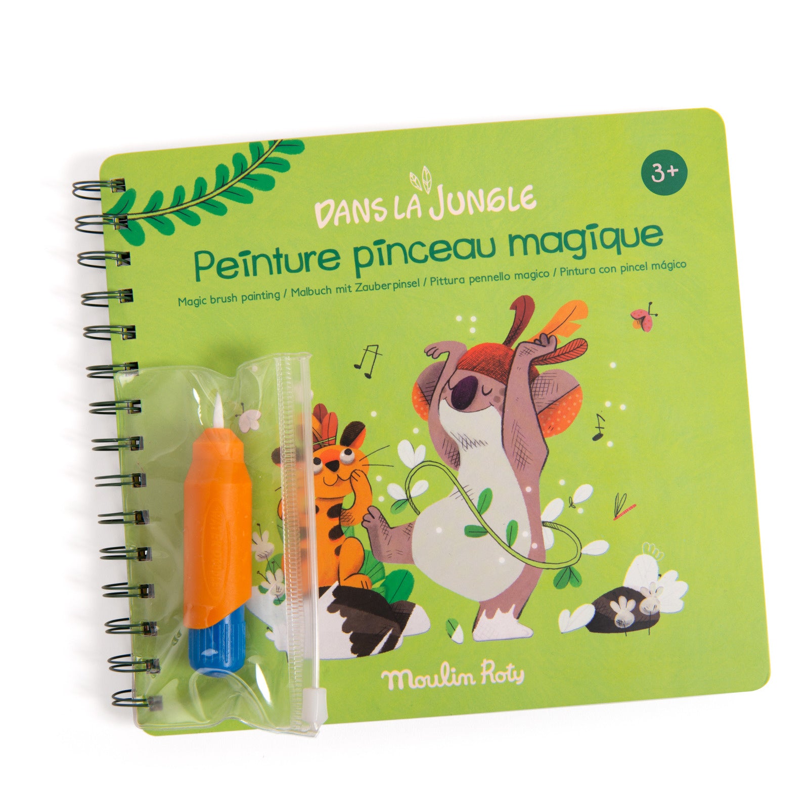 Pittura Pennello Magico Dans la Jungle Moulin Roty - Acquerelli Bambini 3+ Anni - Munakids