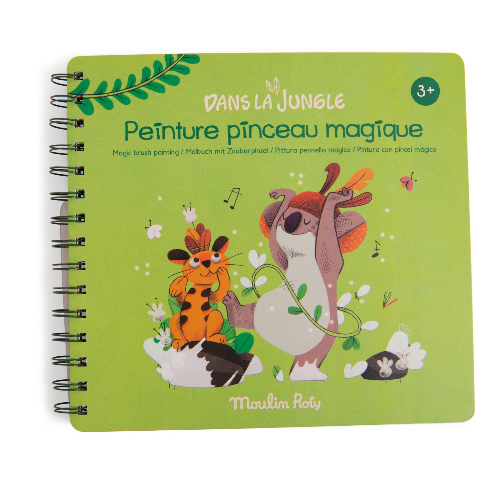 Moulin Roty Libro Pittura Pennello Magico – Acquerelli Bambini | 3+ Anni - Munakids