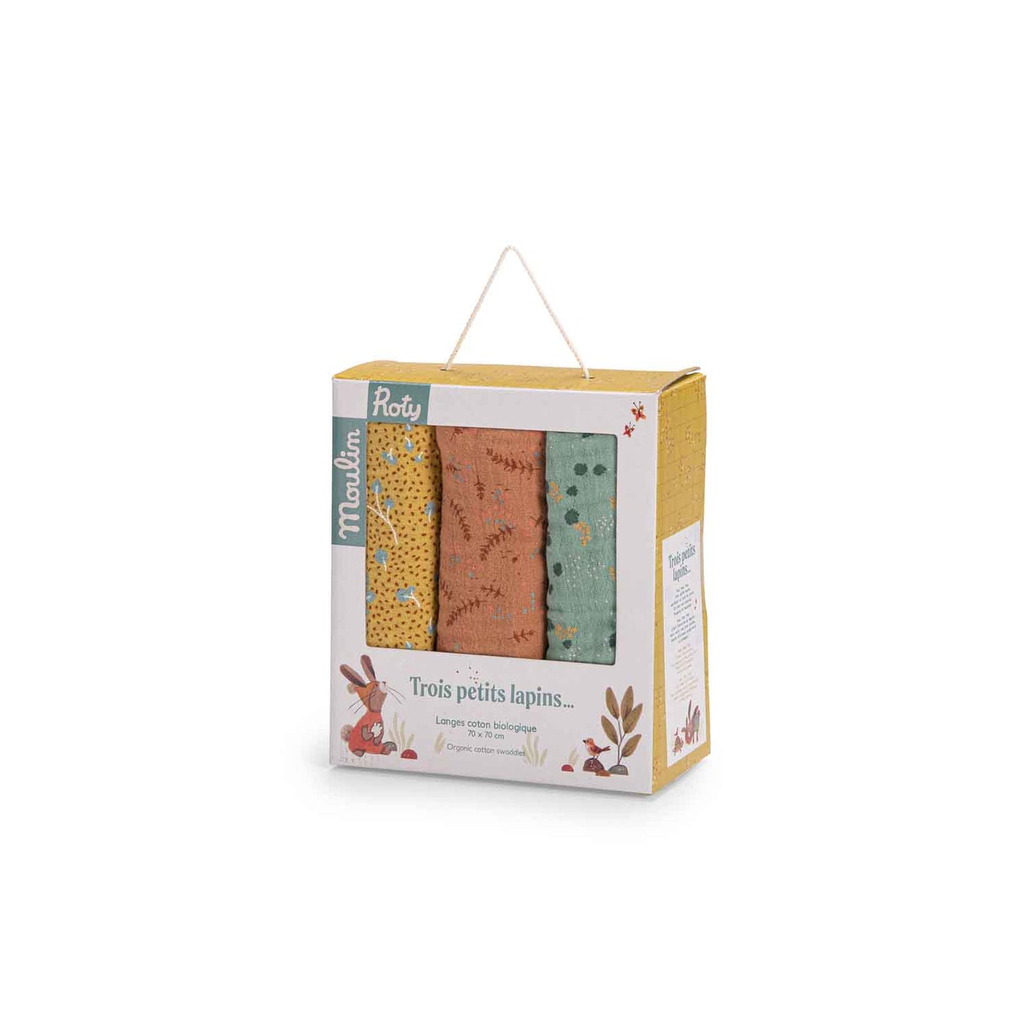 Set 3 teli mussola Trois Petite Lapins