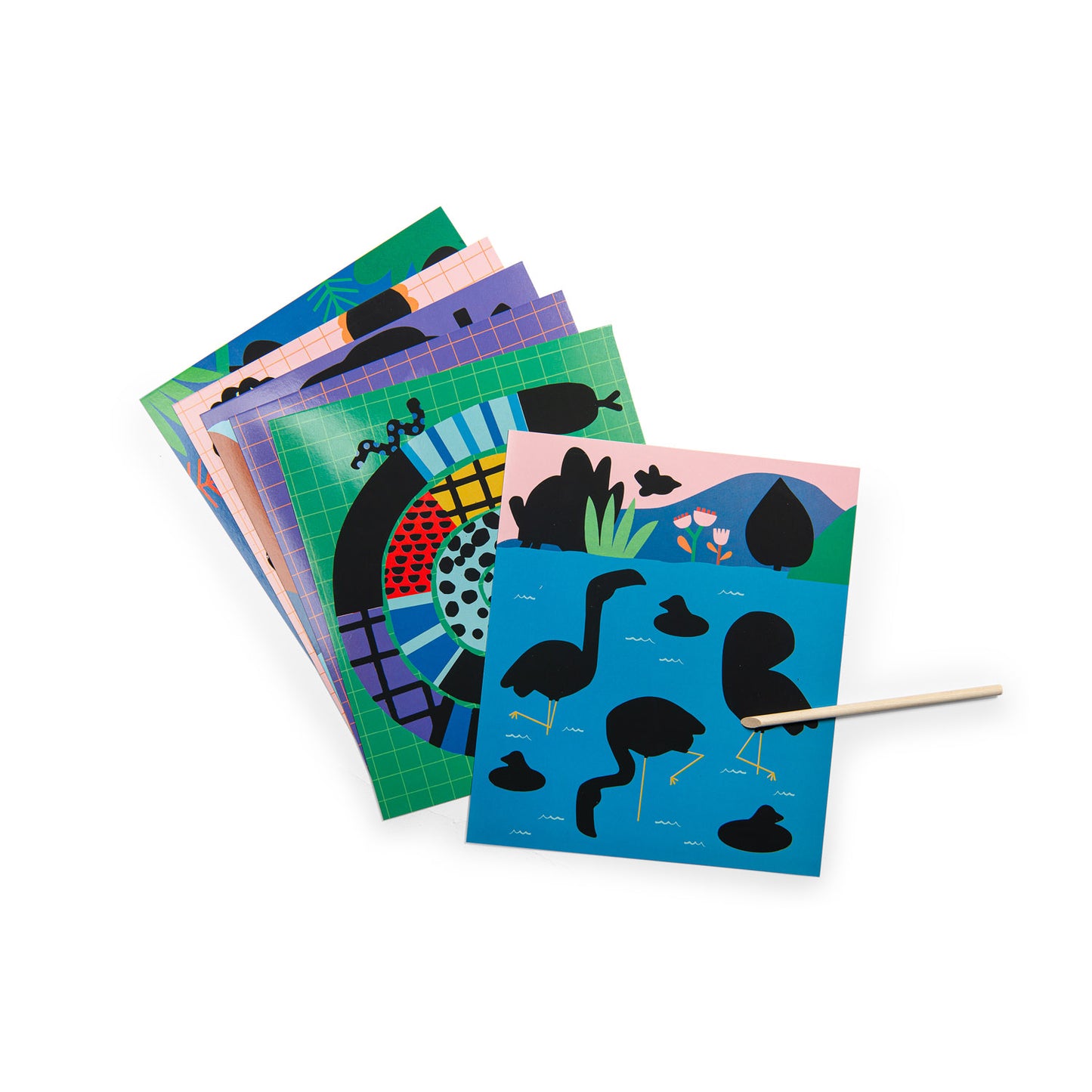 Carte da grattare scratch art Les Toupitis