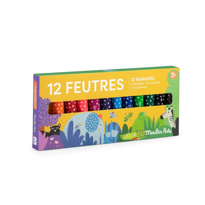 12 pennarelli punta conica Les Toupitis - Munakids