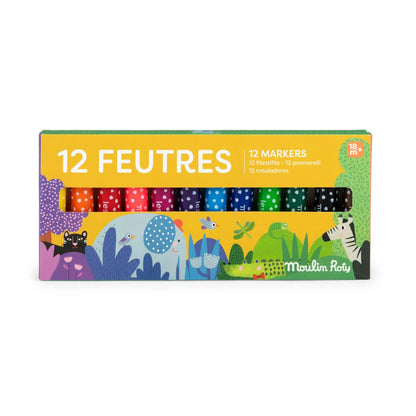 12 pennarelli punta conica Les Toupitis - Munakids
