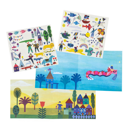 Decalcomanie Les Comètes Filantes