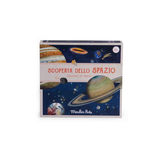Set "Piccoli Astronomi" – Cofanetto Astronomia e Proiettore Esploratore Moulin Roty – 6+ anni