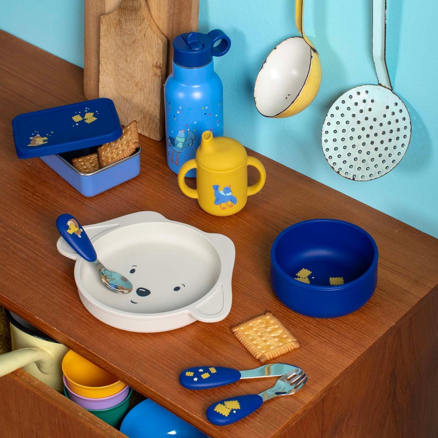 Set pranzo silicone Pulce & Pilou - Munakids