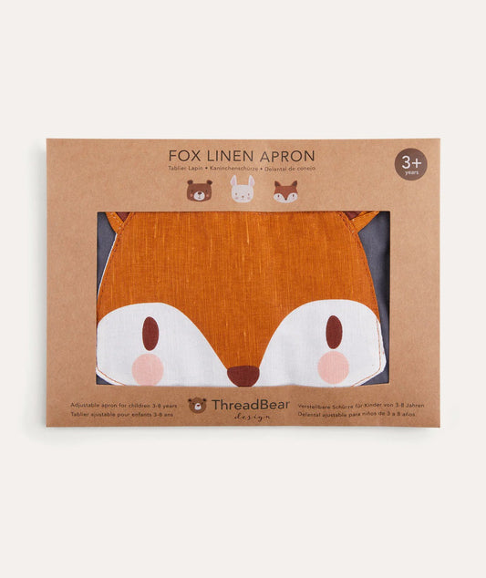 Grembiule in Lino Volpe ThreadBear - Grembiule Bambini 3-6 Anni