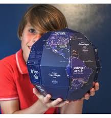 Box Globo 3D - La terra di notte - brilla al buio